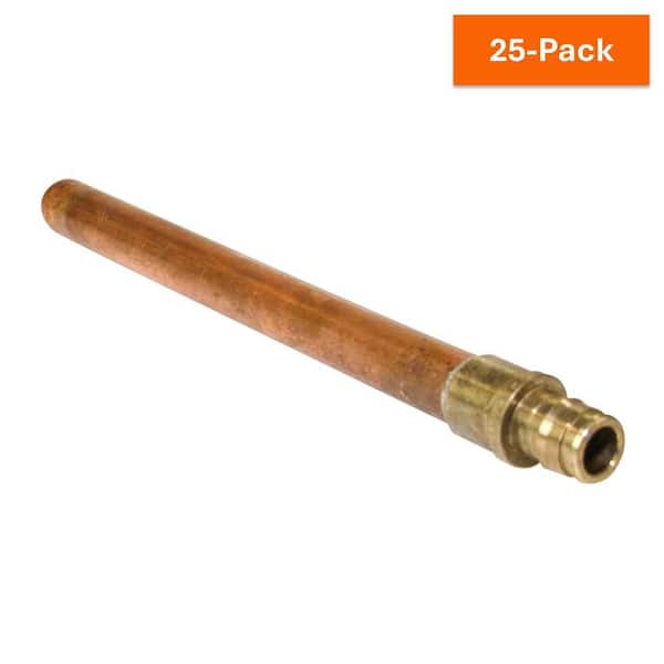 ProPEX 1/2 in. PEX-A Expansion Barb Lead-Free Brass x 8 in. Copper Stub-Out Straight (25-Pack)