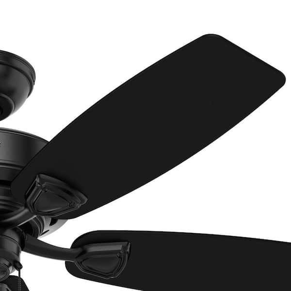 Hunter Sea Wind 48 in. Matte Black Indoor/Outdoor Ceiling Fan For