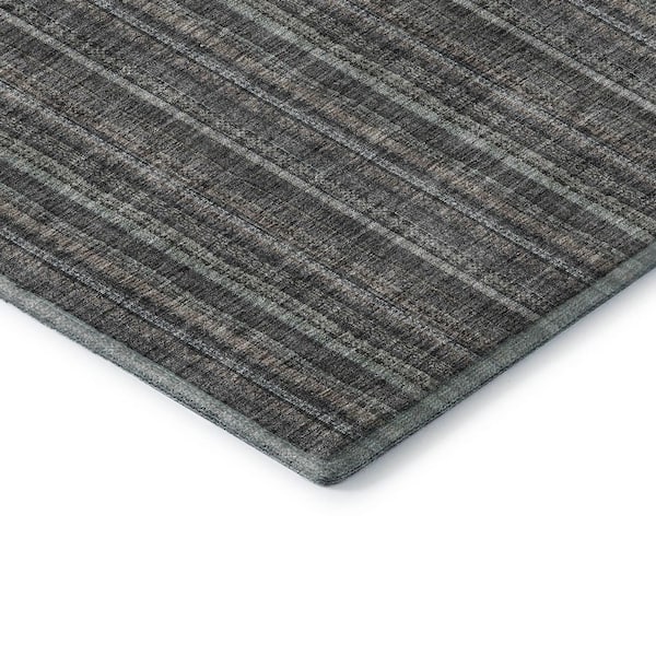 Mayfield Premium Machine Washable Abstract AMF982 Gray 1 ft. 8 in. x 2 ft. 6 in. Area Rug
