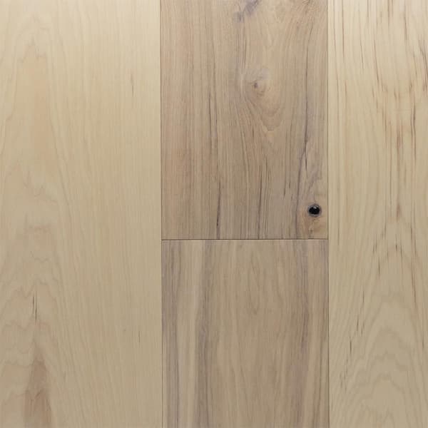 Brook Hickory 1/2 in. T x 7.65 in. W Tongue and Groove Brushed Engineered Hardwood Flooring (25.5 sq. ft./Case)