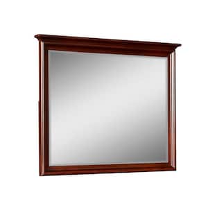2.5 in. x 38.13 in. Sq. Wooden Frame Red Dresser Mirror