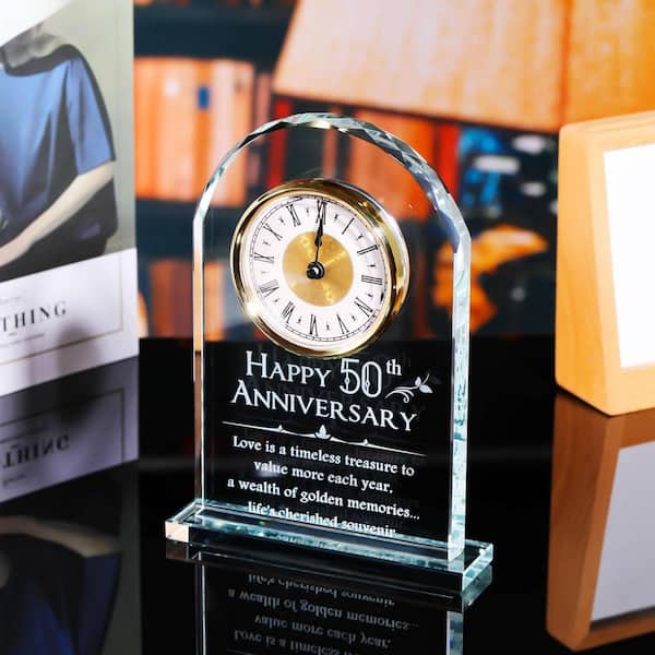 Gifts for parents 50th wedding anniversary clock