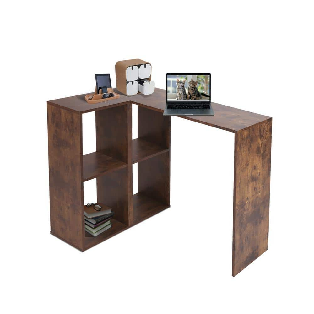 columbia l shaped desk with bookcase