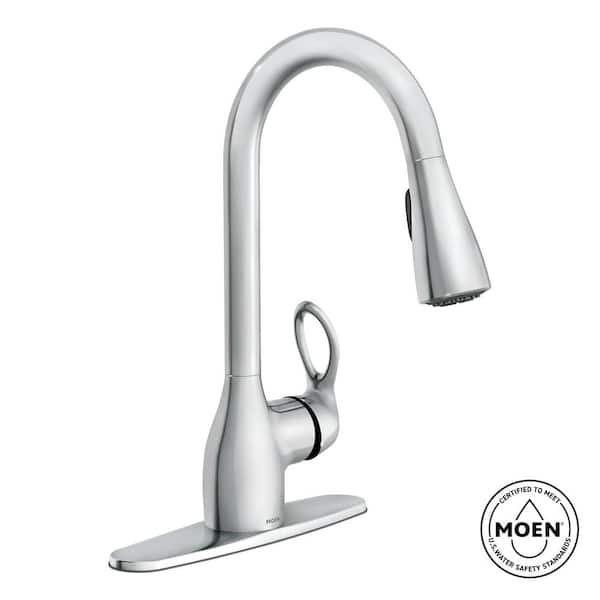 Kleo Single-Handle Pull-Down Sprayer Kitchen Faucet with Reflex and Power Clean in Chrome