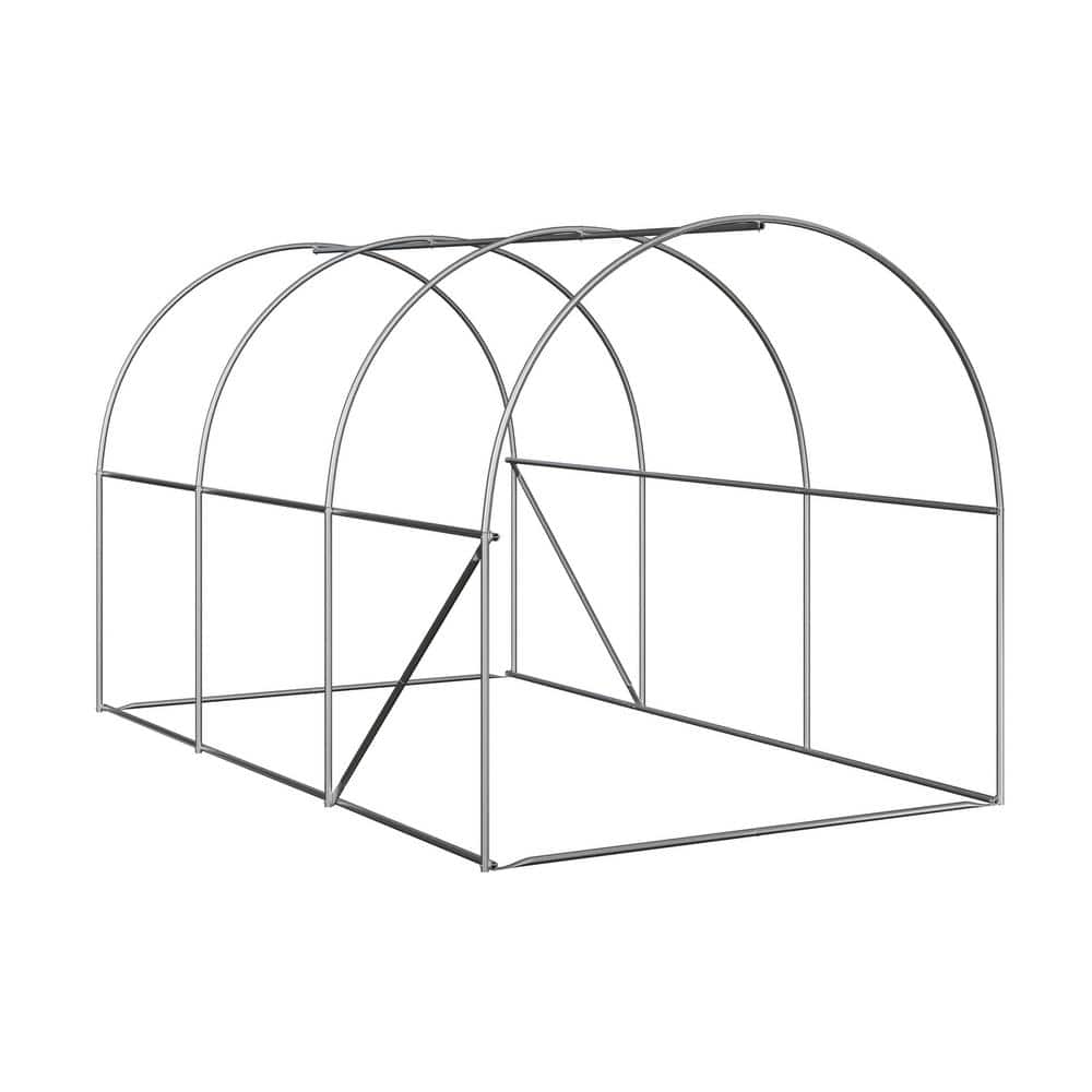 Green Polyethylene Walk-In Greenhouse with Steel Frame
