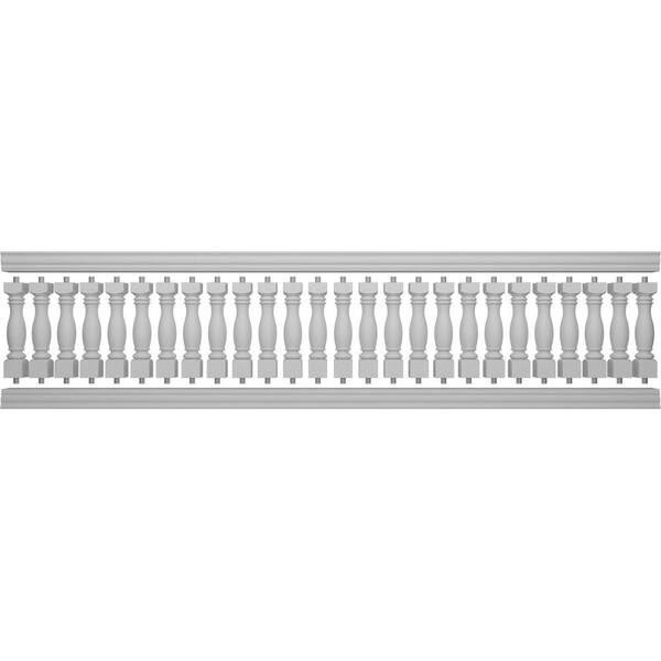 Ekena Millwork Fiberthane Embassy Balustrade 180 in. L x 42 in. H Fiberglass Railing Kit