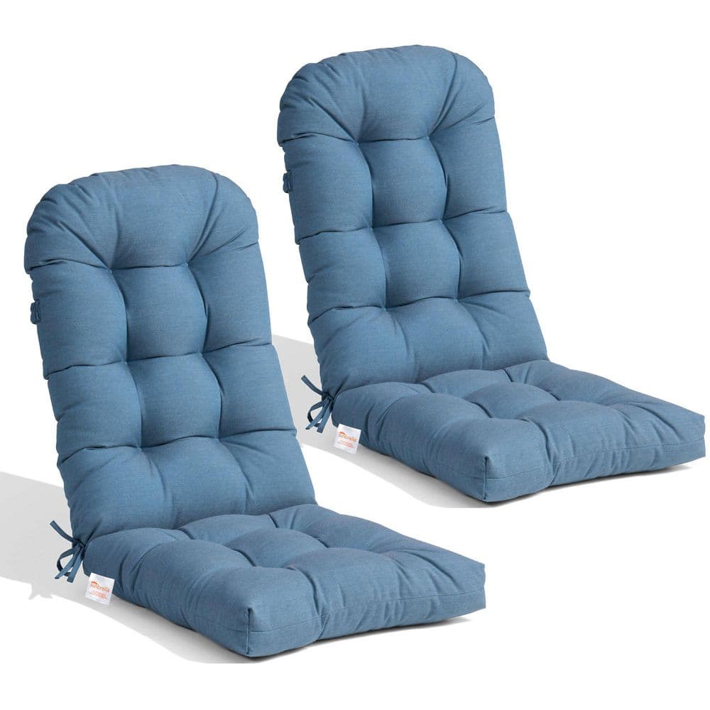 50 in. x 20 in. 2-Piece Sunbrella Outdoor Adirondack Chair Cushion in Pacif