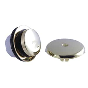 Easy Touch Toe-Tap Tub Drain Kit, Polished Brass