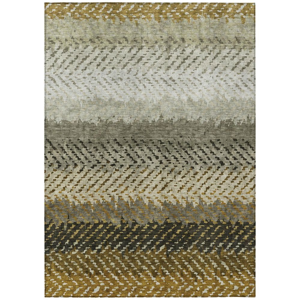 Chantille Machine Washable Indoor/Outdoor Abstract ACN2740 Mocha 5 ft. x 7 ft. 6 in. Area Rug price history on PriceWatchPro