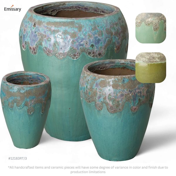 Daintree Planter - 24X29"H - Reef Teal