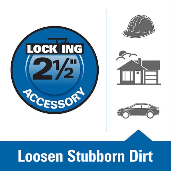 RIDGID 2-1/2 in. Locking Dusting Brush Accessory for RIDGID Wet/Dry Shop  Vacuums LA2501 - The Home Depot