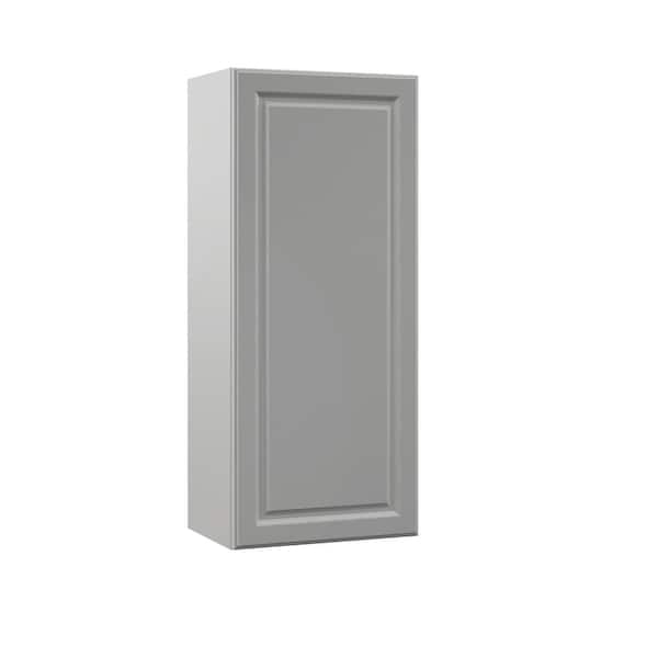 Hampton Bay Designer Series Elgin Assembled 18x42x12 in. Wall Kitchen Cabinet in Heron Gray