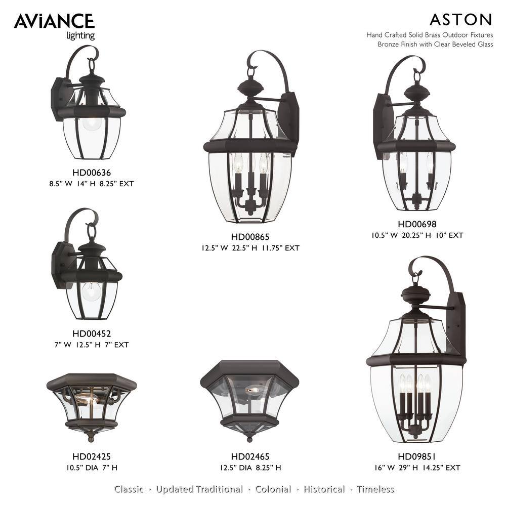 Elegant Monterey Bronze Outdoor Pendant Light with Clear Beveled Glass