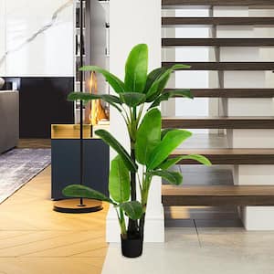 5 ft. Artificial Tree Fake Banana Plant Faux Tropical Tree for Indoor and Outdoor