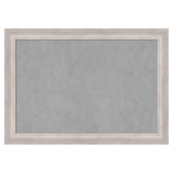 Amanti Art Beachwood Grey 41 in. x 29 in. Magnetic Board, Memo Board