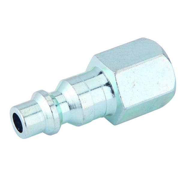 Freeman Zinc 1/4 in. x 1/4 in. Male to Female Industrial Plug