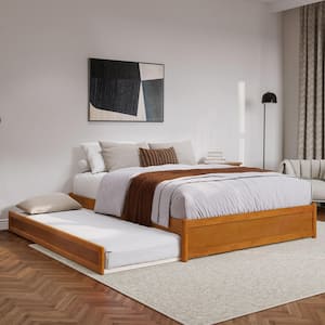 AFI Barcelona Light Toffee Natural Bronze Solid Wood Frame King
