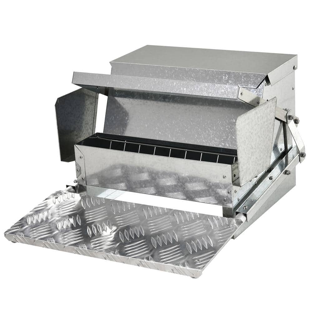 25 lbs. Capacity Automatic Chicken Poultry Feeder with a Galvanized Steel and Aluminium Build price history on PriceWatchPro