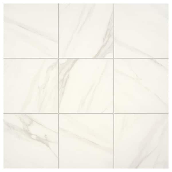 Daltile Selwyn Bianco Calacatta 12 in. x 12 in. Glazed Porcelain Floor and Wall Tile (0.97 sq. ft./Each)