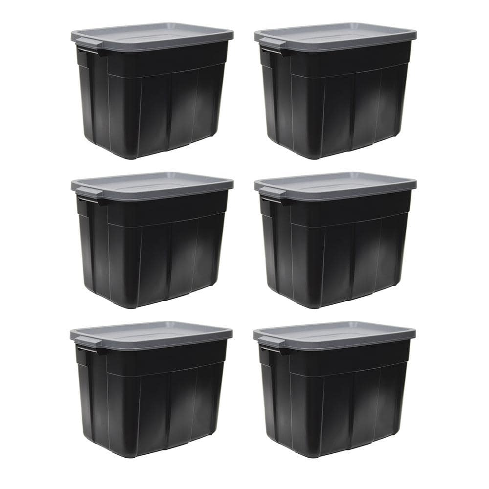 https://images.thdstatic.com/productImages/11957900-b153-4c31-bf98-28d1e2bfd381/svn/black-cool-gray-rubbermaid-storage-bins-rmrt180057-6pack-64_1000.jpg