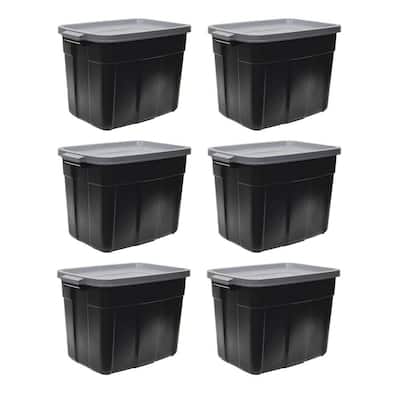 https://images.thdstatic.com/productImages/11957900-b153-4c31-bf98-28d1e2bfd381/svn/black-cool-gray-rubbermaid-storage-bins-rmrt180057-6pack-64_400.jpg