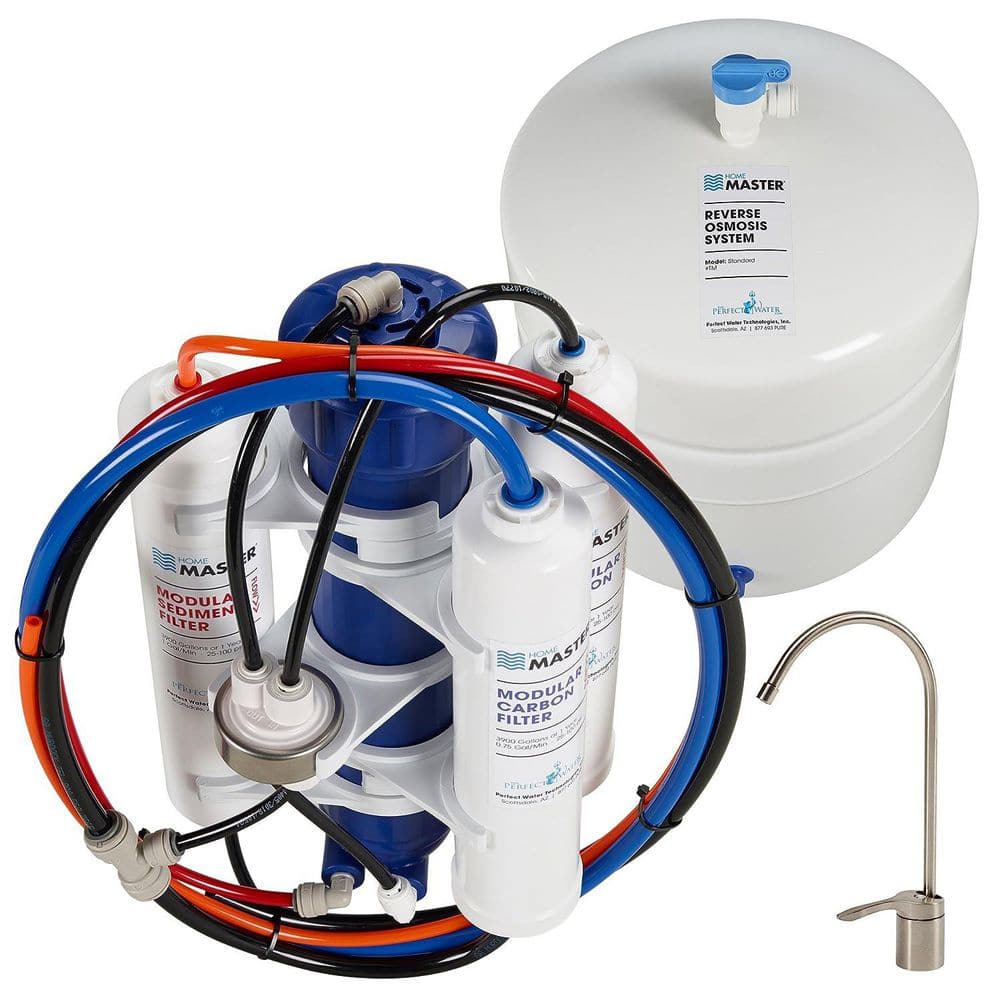 TM Undersink Reverse Osmosis System, Fast 4.5s Fill Rate, 17in of carbon contact, Modular Design, 5-year limited parts
