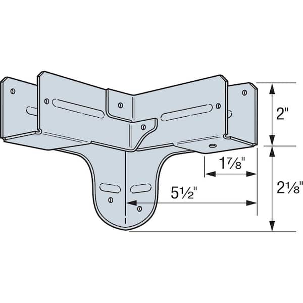 Simpson Strong-Tie RTC 18-Gauge ZMAX Galvanized Rigid Tie Corner 