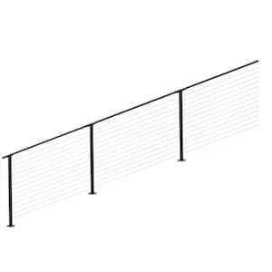 24 ft. Stair Cable Railing: 42 in. Base Mount: Bronze