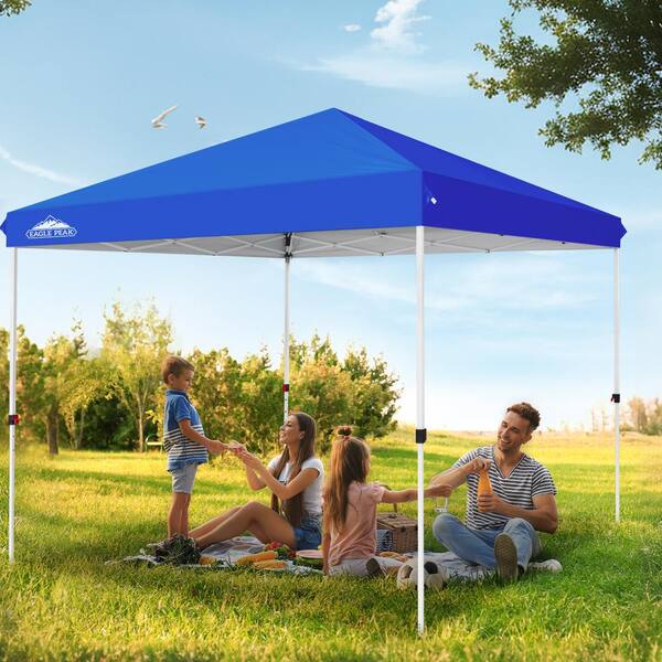 EAGLE PEAK 10 ft. x 10 ft. Instant Outdoor Pop up Canopy Tent Shelter ...