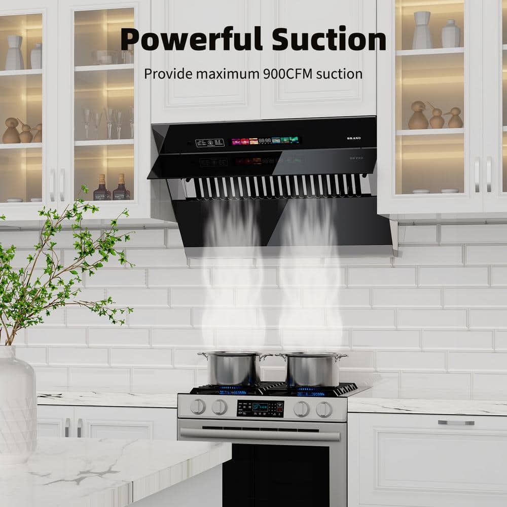 30-Inch Stainless Steel Convertible Under Cabinet Range Hood with Touch and Voice Control