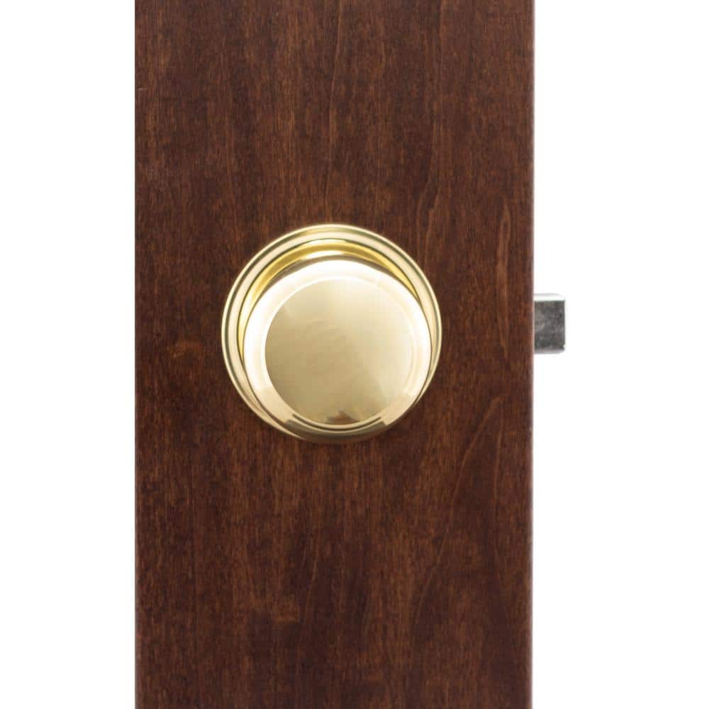 Polished Brass Colonial Style Passage Door Knob