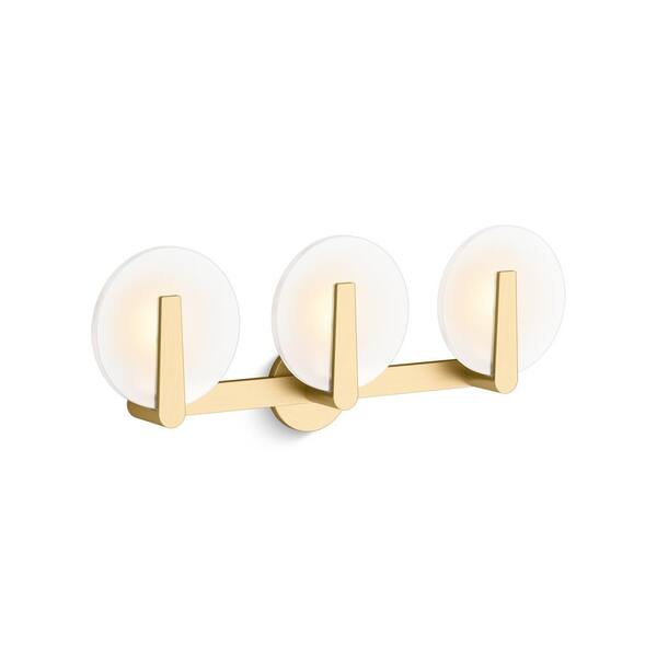 KOHLER Arendela 2-Light 17 in. W Polished Chrome Sconce