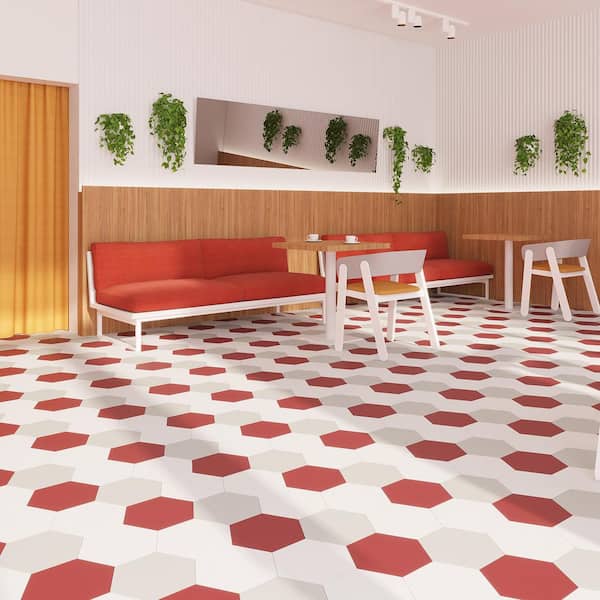 MosaiCore Sunchoke 28 MIL x 12 in. W x 10 in. L Glue Down Waterproof Vinyl Tile Flooring (12.3 sqft/case)