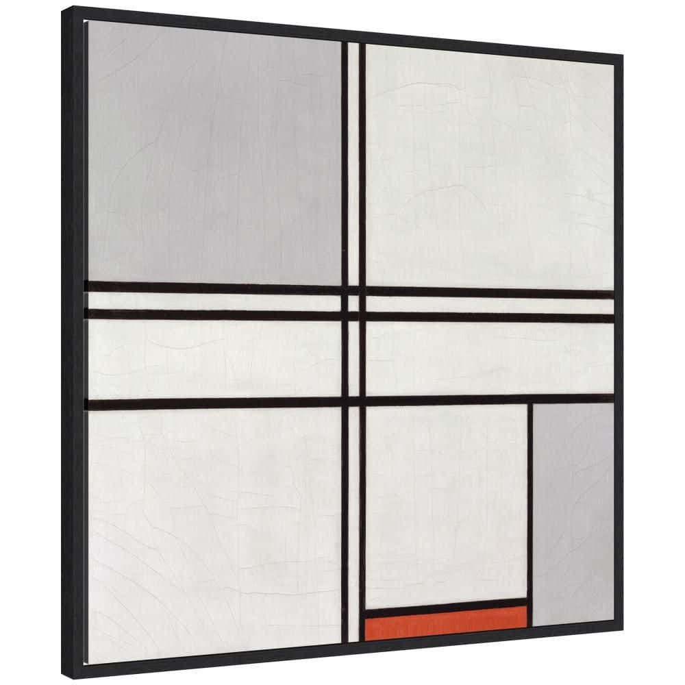 "Sylvie ""Piet Mondrian Composition No 1 Gray Red 1935"" by The Art Institute of Chicago Framed Art Print 30 in. x 30 in." price history on PriceWatchPro