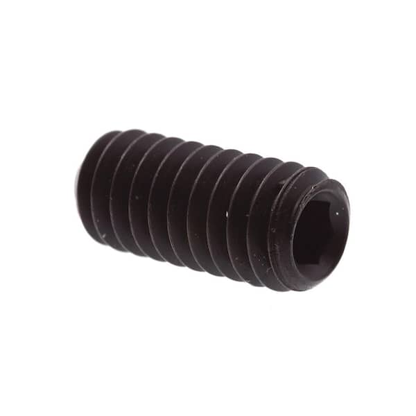 Prime-Line #8-32 x 3/8 in. Black Oxide Coated Steel Set Screws (25-Pack)