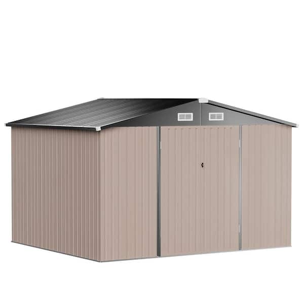 ハウスBM ストレートシャンク(10mm) TS-10 d2ldlup Modernist® 8 ft. x 7 ft. Dual Barn Door Storage Shed - Iron Ore