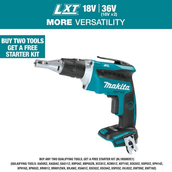 Makita 18V LXT Lithium-Ion Brushless Cordless Drywall Screwdriver with Push Drive Technology (Tool-Only)