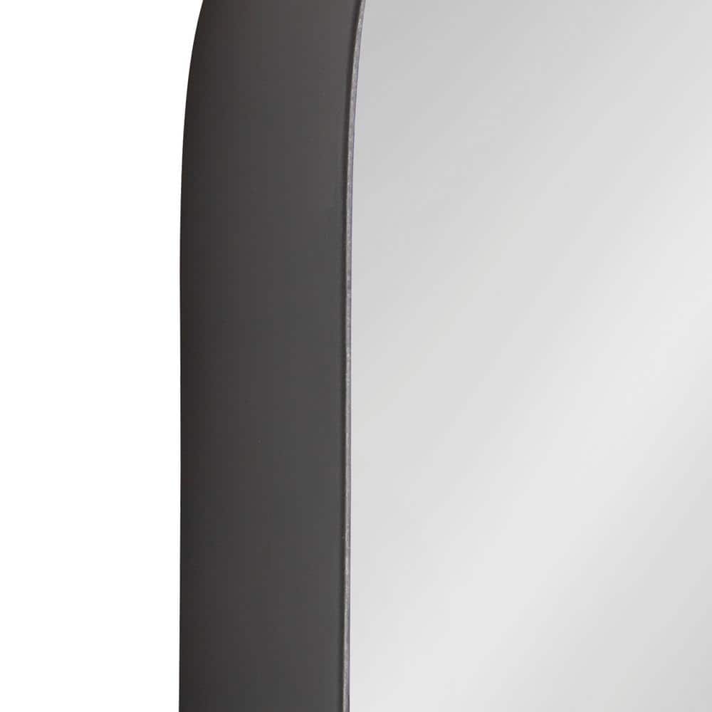 Armenta 20 x 42 Dark Charcoal Gray Industrial Wall Mirror