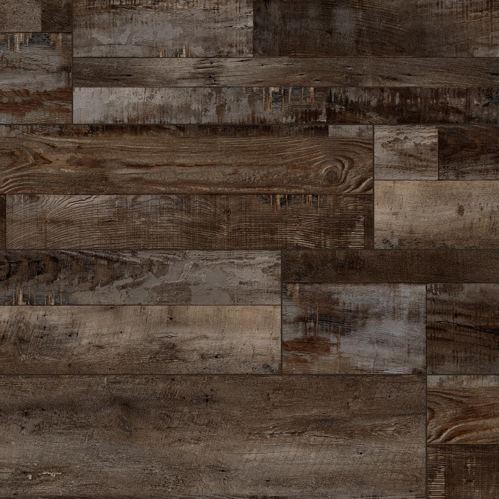 A&A Surfaces Driftwood 12 MIL x 9 in. W x 60 in. L Waterproof Click Lock Luxury Vinyl Plank Flooring (22.44 sq. ft./case)