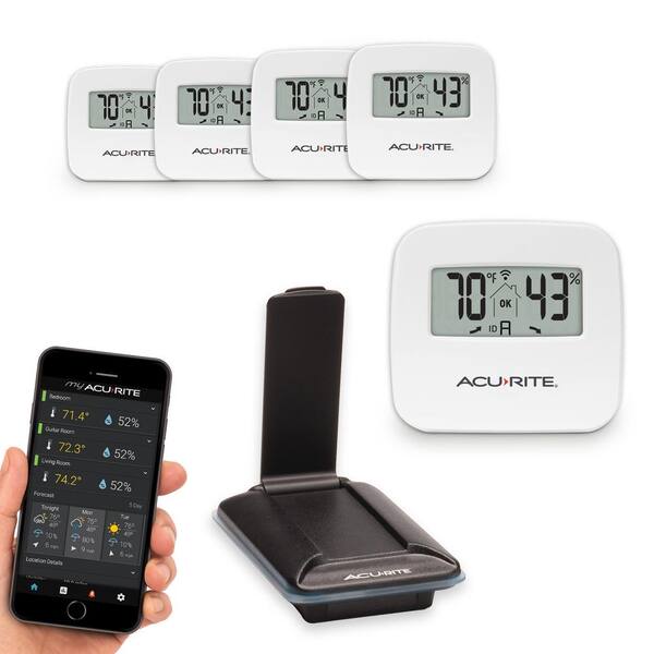 AcuRite 5-Sensor Indoor Humidity and Temperature Smart Home Environment System