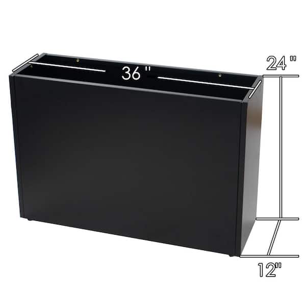 KOZYARD Metal 36 in. x 12 in. x 24 in. Rectangular Planter Box