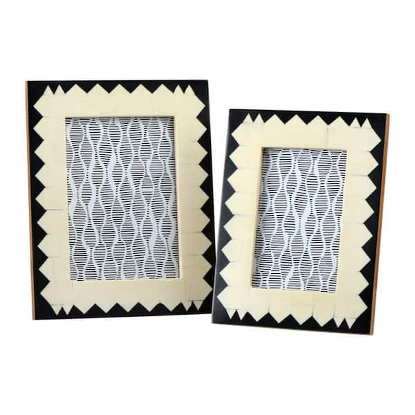 SULLIVANS Blue Aztec Pattern 4x6 Picture Frame FM247 - The Home Depot