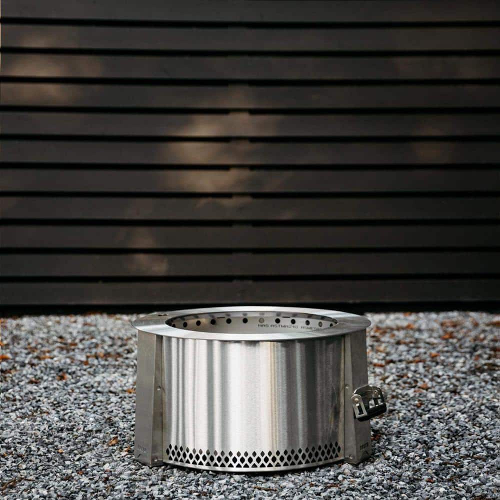 21-Inch Stainless Steel Round Smokeless Fire Pit