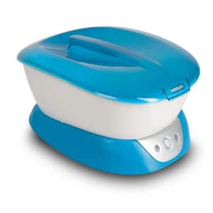 Hypoallergenic Hot Wax Hand Therapy Machine with 3 Pounds of Wax and 20 Hand Liners in Blue
