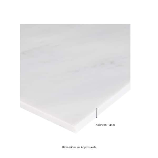 MSI Greecian White 18 in. x 18 in. Polished Marble Floor and Wall