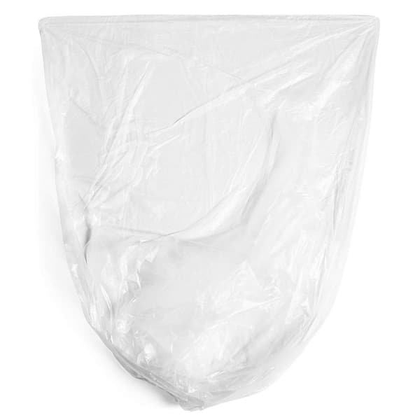 Aluf Plastics 60-Gallons Clear Outdoor Plastic Recycling Trash Bag  (150-Count) in the Trash Bags department at