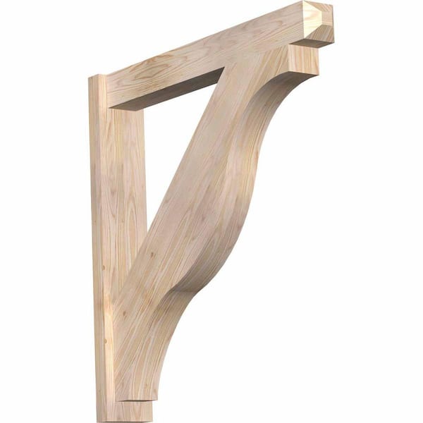 Ekena Millwork 6 in. x 36 in. x 36 in. Fuston Craftsman Smooth Douglas Fir Outlooker