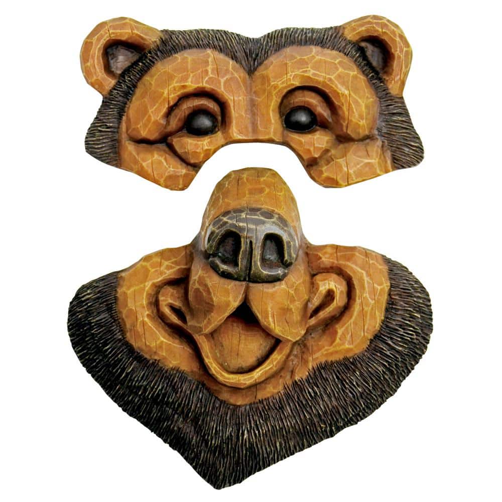 14 in. Black Bear Tree Face