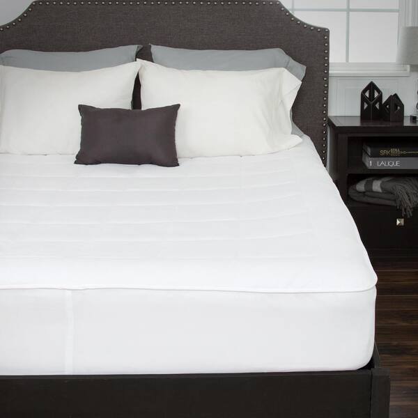 Bluestone Full 16 in. Down Alternative Mattress Pad with Fitted Skirt