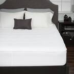 King 16 in. Down Alternative Mattress Pad with Fitted Skirt